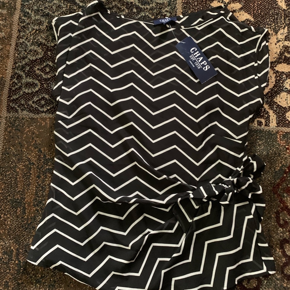 Chaps Cap Sleeve Top
